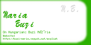 maria buzi business card